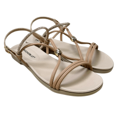 Sandália Piccadilly 418094 Rasteirinha Clas Bege