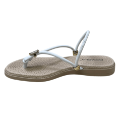 Sandália Piccadilly 513039 Rasteirinha 2 em 1 Branco