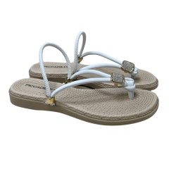 Sandália Piccadilly 513039 Rasteirinha 2 em 1 Branco