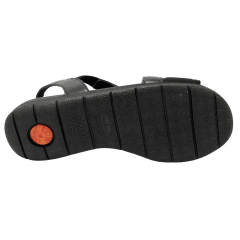 Sandália Usaflex AA3008007 Tecido Lycra com Amortecedor Preto