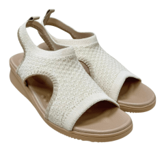 Sandália Usaflex AE2035 Tecido Tricot Vanilla