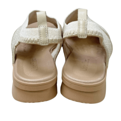 Sandália Usaflex AE2035 Tecido Tricot Vanilla