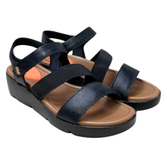 Sandália Usaflex AL4301 Couro Natural Preto