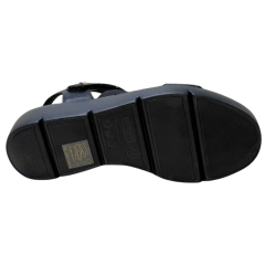 Sandália Usaflex AL4301 Couro Natural Preto