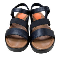 Sandália Usaflex AL4301 Couro Natural Preto