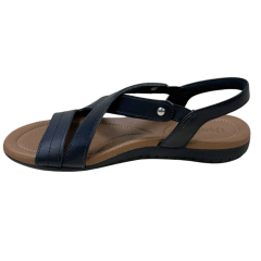 Sandália Usaflex R1804 Couro Natural Preto