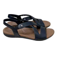 Sandália Usaflex R1804 Couro Natural Preto