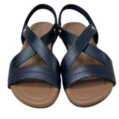 Sandália Usaflex R1804 Couro Natural Preto