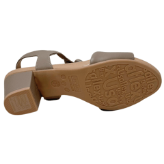 Sandália Usaflex Y8220 Couro Natural Fendi Caramelo