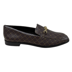 Sapatilha Jorge Bischoff J17094035 Couro Natural Monograma