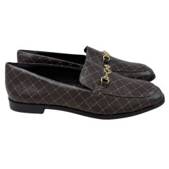 Sapatilha Jorge Bischoff J17094035 Couro Natural Monograma