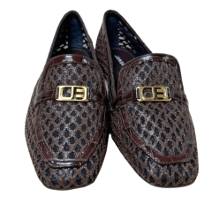 Sapatilha Jorge Bischoff J24684 Loafer em Couro Tramado Café