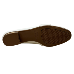 Sapatilha Luz da Lua 80330037 Loafer Couro Natural Panna