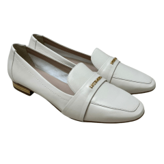 Sapatilha Luz da Lua 80330037 Loafer Couro Natural Panna