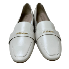 Sapatilha Luz da Lua 80330037 Loafer Couro Natural Panna