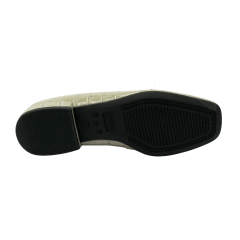 Sapatilha Usaflex AF1316 Loafer em Couro Natural Croco