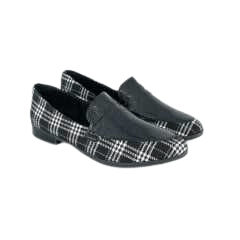 Sapato Usaflex AB8304 Mídia 2019 Xadrez Scotch Preto