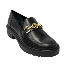 Sapato Jorge Bischoff J14404 Loafer em Couro natural Preto