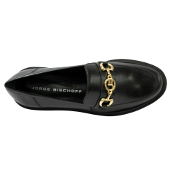 Sapato Jorge Bischoff J14404 Loafer em Couro natural Preto