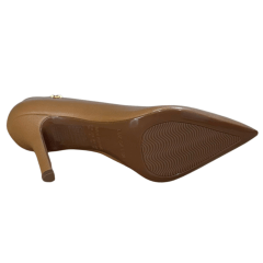 Sapato Luz da Lua 52951500 Scarpin em Couro Natural