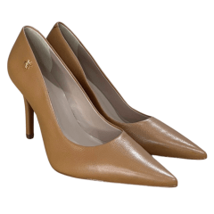Sapato Luz da Lua 52951500 Scarpin em Couro Natural