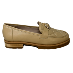 Sapato Luz da Lua 80630008 Couro Natural Saara Frappe