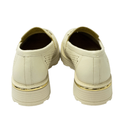 Sapato Piccadilly 735021 Loafer Maxi Conforto Off White