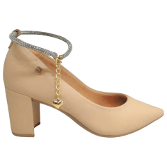 Sapato Santinelli 1544-014-242 Scarpin Mestico Saara Bege