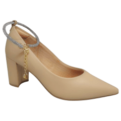 Sapato Santinelli 1544-014-242 Scarpin Mestico Saara Bege