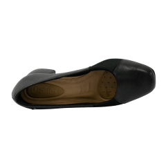Sapato Usaflex AC2526001 Couro Natural com proteção para Joanete Preto