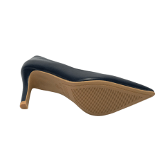 Sapato Usaflex AD0601 Scarpin Clássico couro Liso Marinho