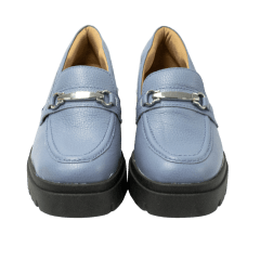 Sapato Usaflex AJ0904 Loafer em couro natural Azul Retro