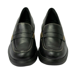 Sapato Usaflex AL1502 Loafer em couro Preto