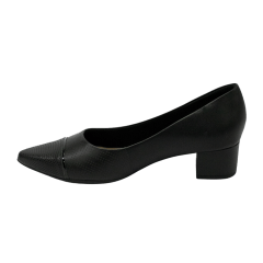 Sapato Usaflex M0501 Scarpin em couro natural Preto