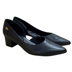 Sapato Usaflex UD2400 Scarpin em Couro Natural