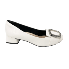 Sapato Oxford Bottero 315105_5 Show Verniz Branco/Preto