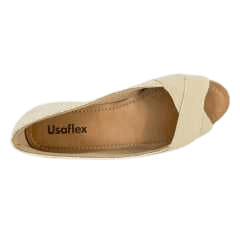 Sapato Usaflex AB6307 Elastico Dourado