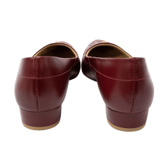 Sapato Usaflex AB6613001 Sapato em Couro Natural Vermelho Rebu