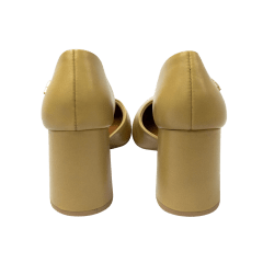 Sapato Usaflex AH0508005 Scarpin em Couro Natural Nude