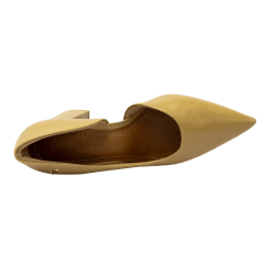 Sapato Usaflex AH0508005 Scarpin em Couro Natural Nude