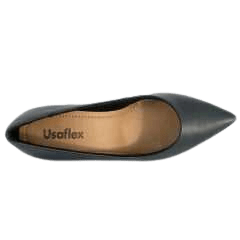 Sapato Usaflex Z7601 Scarpin Mestiço Preto