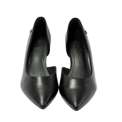 Sapato Usaflex Z7613002 Scarpin em Couro Natural com Fenda Lateral