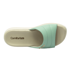 Tamanco ComfortFlex 22-68401 Slide com palmilha extra conforto Turquesa