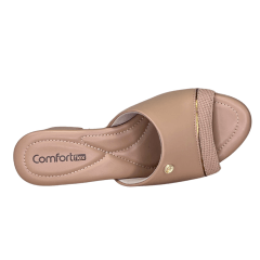 Tamanco ComfortFlex 2457401 Lycra Plus Caqui