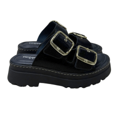 Tamanco Piccadilly 249001 Maxi Therapy com Ajustes Preto