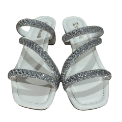 Tamanco Santinelli 1658-003-252 Strass Marfim