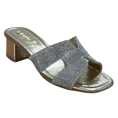 Tamanco Santinelli 1658-005-252 Tiras com Strass