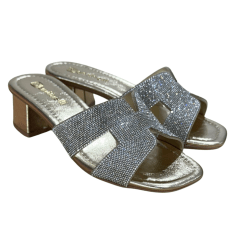 Tamanco Santinelli 1658-005-252 Tiras com Strass