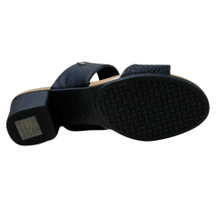 Tamanco Usaflex AE3201 Couro Natural Preto