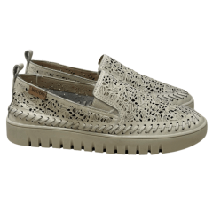 Tênis Bottero 372601 Vicky Slip On Couro Natural Napoli
